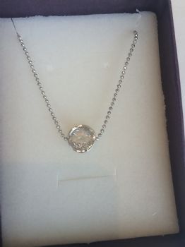 Floating Diamonte necklace 